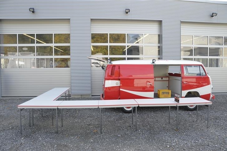 Additional demountable counter equipment for large events 