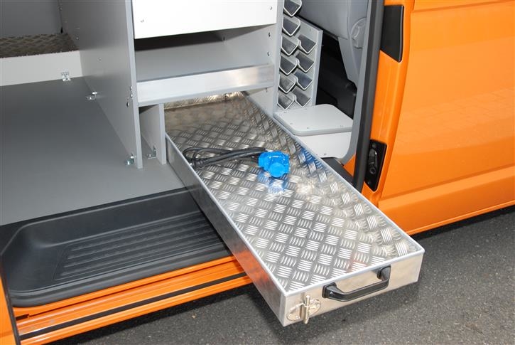 Aluminiumwanne für Grabzeug, Brechstange usw. 