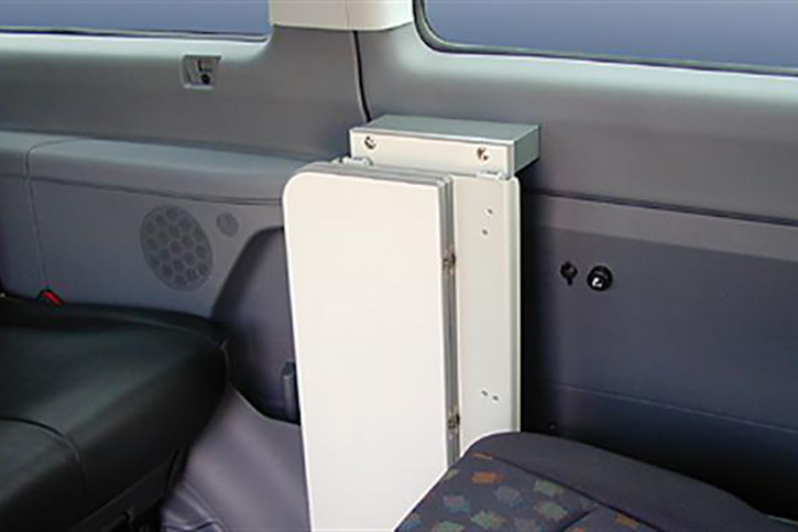 Folding table KLA-1-VIT in driving position 