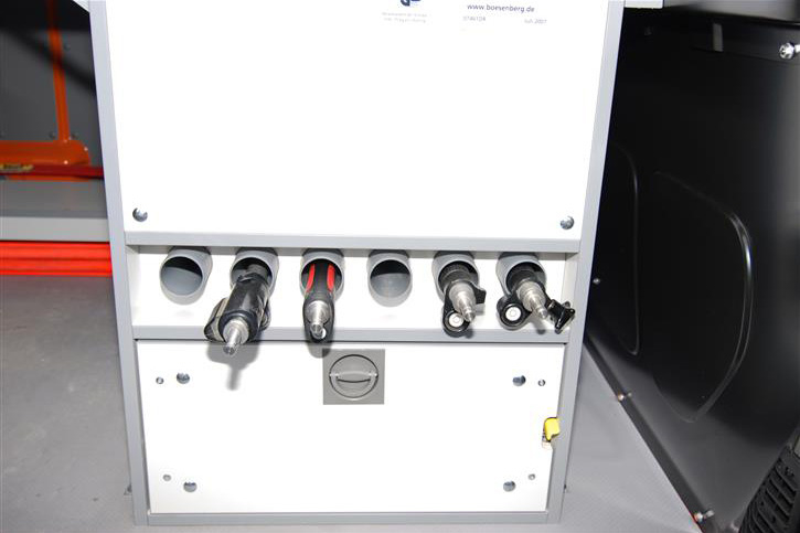Inclined pipe for prism poles 