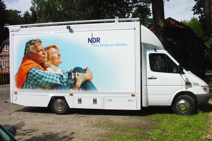 Infomobile from the Norddeutscher Rundfunk (NDR) (North German Broadcasting) 