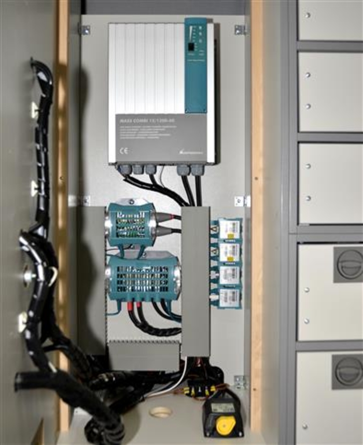 Elektrische Anlage mit Wechselrichter-/Ladegerät-Kombination und CAN-Bus System