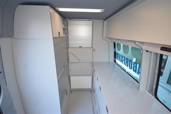 Storage cupboards and foldable standing table 