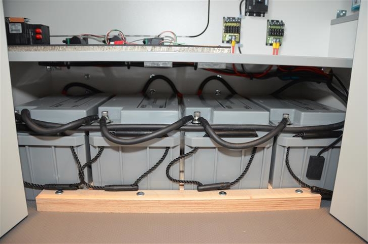 Stromversorgung mit konventionellen Batterien, alternativ Lithium-Ionen Batterien 